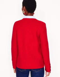 Sweaters & Cardigans-Boden Textured Stitch Cardigan-Rouge Red RougeRed