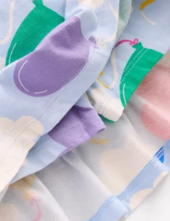 Skirts & Skorts-Boden Tiered Jersey Skort-Misty Blue Balloon Sky MistyBlueBalloonSky