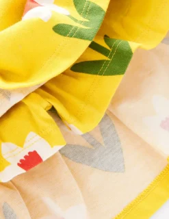 Skirts & Skorts-Boden Tiered Jersey Skort-Tropical Yellow Daffodil TropicalYellowDaffodil