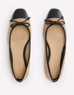 Flats-Boden Toe Cap Ballet Flat-Macchiato Suede MacchiatoSuede