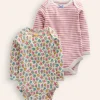 Tops & Bodysuits-Boden Twin Pack Pointelle Bodies-Almond Pink/Ivory AlmondPink/Ivory