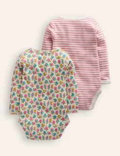 Tops & Bodysuits-Boden Twin Pack Pointelle Bodies-Almond Pink/Ivory AlmondPink/Ivory