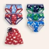 Socks & Underwear-Boden Underwear 5 Pack-Multi Dino Wordle MultiDinoWordle