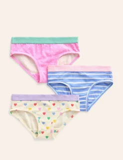 Underwear-Boden Underwear 3 Pack-Multi Hearts MultiHearts