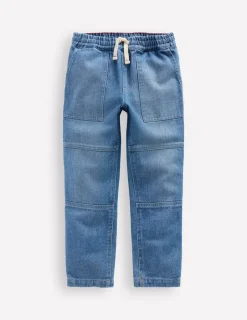 Pants & Jeans-Boden Warrior Knee Jeans-Mid Blue Wash MidBlueWash