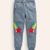 Joggers & Sweatpants-Boden Warrior Knee Sweatpants-Colbart Grey Rainbow Star ColbartGreyRainbowStar