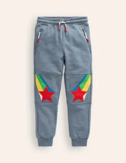 Joggers & Sweatpants-Boden Warrior Knee Sweatpants-Colbart Grey Rainbow Star ColbartGreyRainbowStar