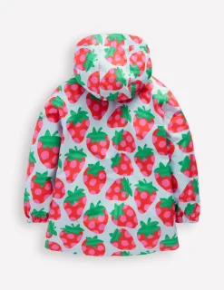 Coats & Jackets-Boden Waterproof Pack Away Jacket-Misty Blue Strawberry MistyBlueStrawberry