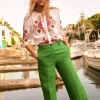 Pants-Boden Westbourne Linen Pants-Iguana Green IguanaGreen