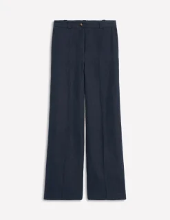 Pants-Boden Westbourne Linen Pants- Navy