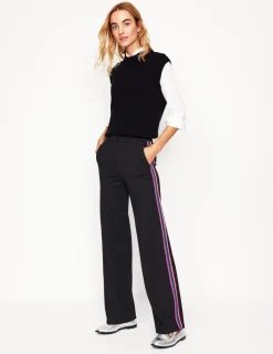 Pants | Suits & Tailoring-Boden Westbourne Ponte Pants-Black, Rainbow Stripe Black,RainbowStripe