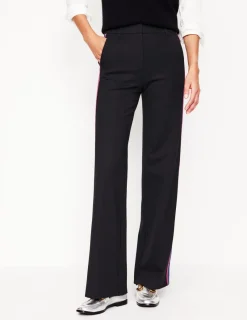 Pants | Suits & Tailoring-Boden Westbourne Ponte Pants-Black, Rainbow Stripe Black,RainbowStripe