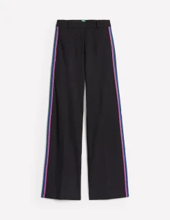 Pants | Suits & Tailoring-Boden Westbourne Ponte Pants-Black, Rainbow Stripe Black,RainbowStripe