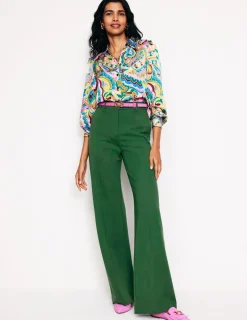 Pants | Suits & Tailoring-Boden Westbourne Ponte Trousers- Pine