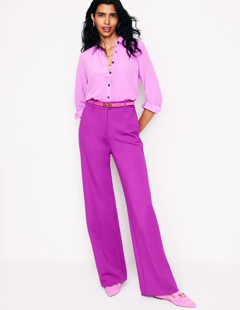 Pants | Suits & Tailoring-Boden Westbourne Ponte Trousers-Regal Purple RegalPurple