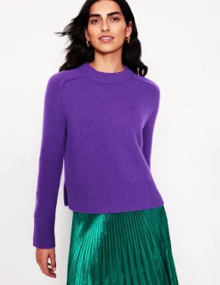 Sweaters & Cardigans-Boden Wide Sleeve Cashmere Sweater-Ameythyst Purple AmeythystPurple