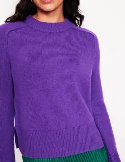 Sweaters & Cardigans-Boden Wide Sleeve Cashmere Sweater-Ameythyst Purple AmeythystPurple