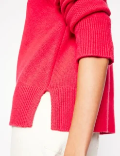 Sweaters & Cardigans-Boden Wide Sleeve Cashmere Sweater-Camelia Pink CameliaPink