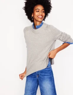 Sweaters & Cardigans-Boden Wide Sleeve Cashmere Sweater-Mink Melange MinkMelange