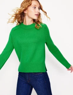 Sweaters & Cardigans-Boden Wide Sleeve Cashmere Sweater-Bright Green BrightGreen