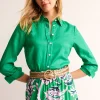 Belts-Boden Woven Leather Belt- Gold