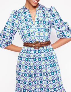Belts-Boden Woven Leather Belt- Tan