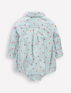 Tops & Bodysuits-Boden Woven Shirt Body-Ticking Confetti Heart TickingConfettiHeart